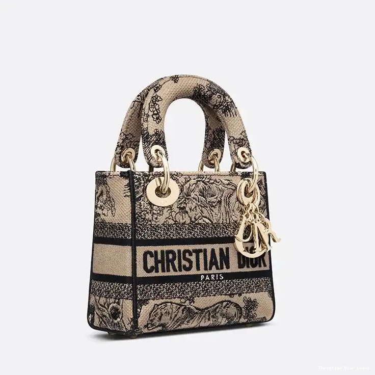 Cheap Beige Mini Motif de Jouy Toile D-lite Bag Lady Canvas 0408 Luxury
